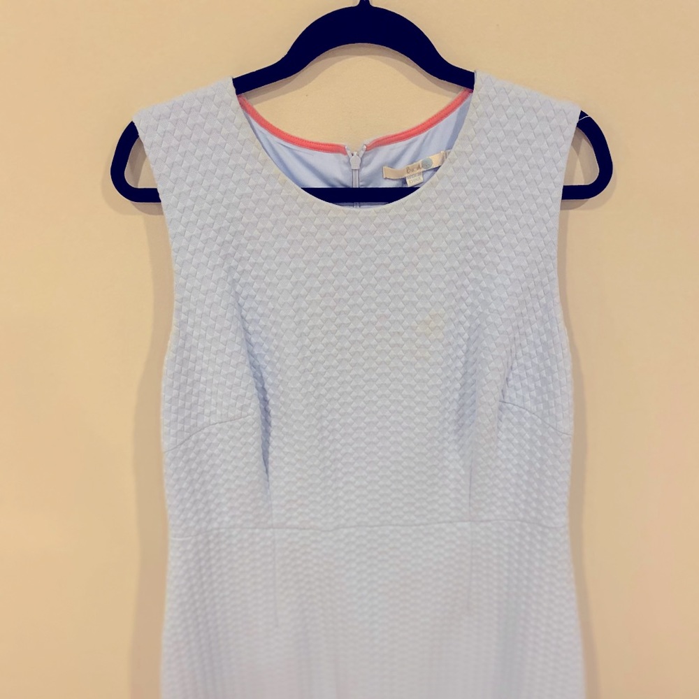 Boden Light Blue Quilted Dress 16LONG